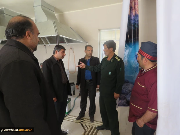 بازدید سرهنگ شیبانی فرمانده سپاه استهبان از دانشکده فنی امام حسین(ع)  2