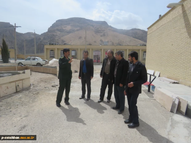 بازدید سرهنگ شیبانی فرمانده سپاه استهبان از دانشکده فنی امام حسین(ع)  2