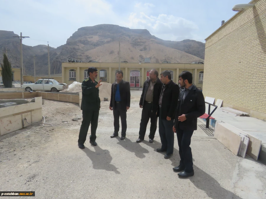 بازدید سرهنگ شیبانی فرمانده سپاه استهبان از دانشکده فنی امام حسین(ع)  2