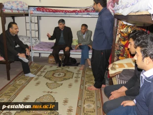 بازدید مسئولین آموزشکده از خوابگاه دانشجویی به مناسبت هفته بسیج و روز دانشجو آذرماه 96 3
