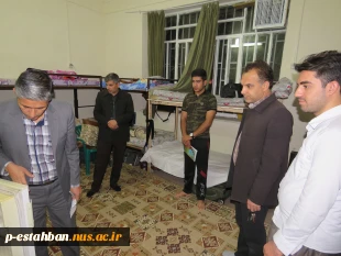 بازدید مسئولین آموزشکده از خوابگاه دانشجویی به مناسبت هفته بسیج و روز دانشجو آذرماه 96 4