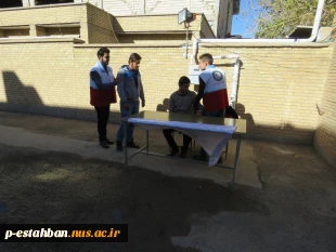 فعالیت دانشجویان عضو کانون هلال احمر به مناسبت روز دانشجو 4