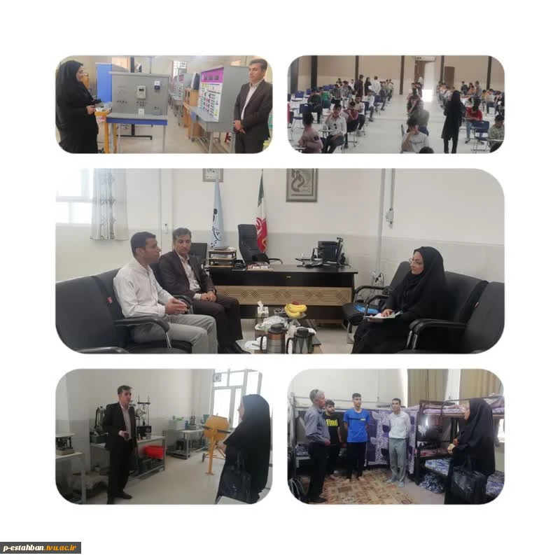 بازدید نماینده محترم نظارت،ارزیابی و تضمین کیفیت دانشگاه هرمزگان از نحوه برگزاری امتحانات پایان نیمسال دوم سال تحصیلی 1402-140 2