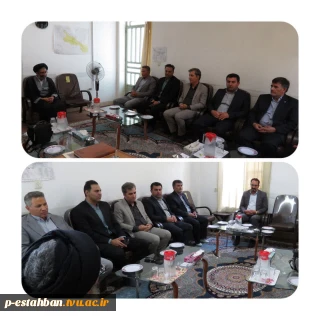 دیدار رئیس دانشگاه ملی مهارت استان فارس و جمعی از کارکنان با امام جمعه شهرستان استهبان.