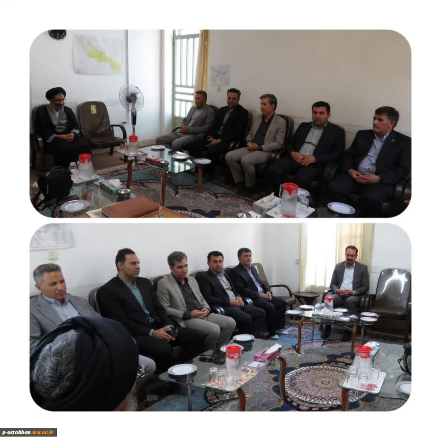 دیدار رئیس دانشگاه ملی مهارت استان فارس و جمعی از کارکنان با امام جمعه شهرستان استهبان.  2