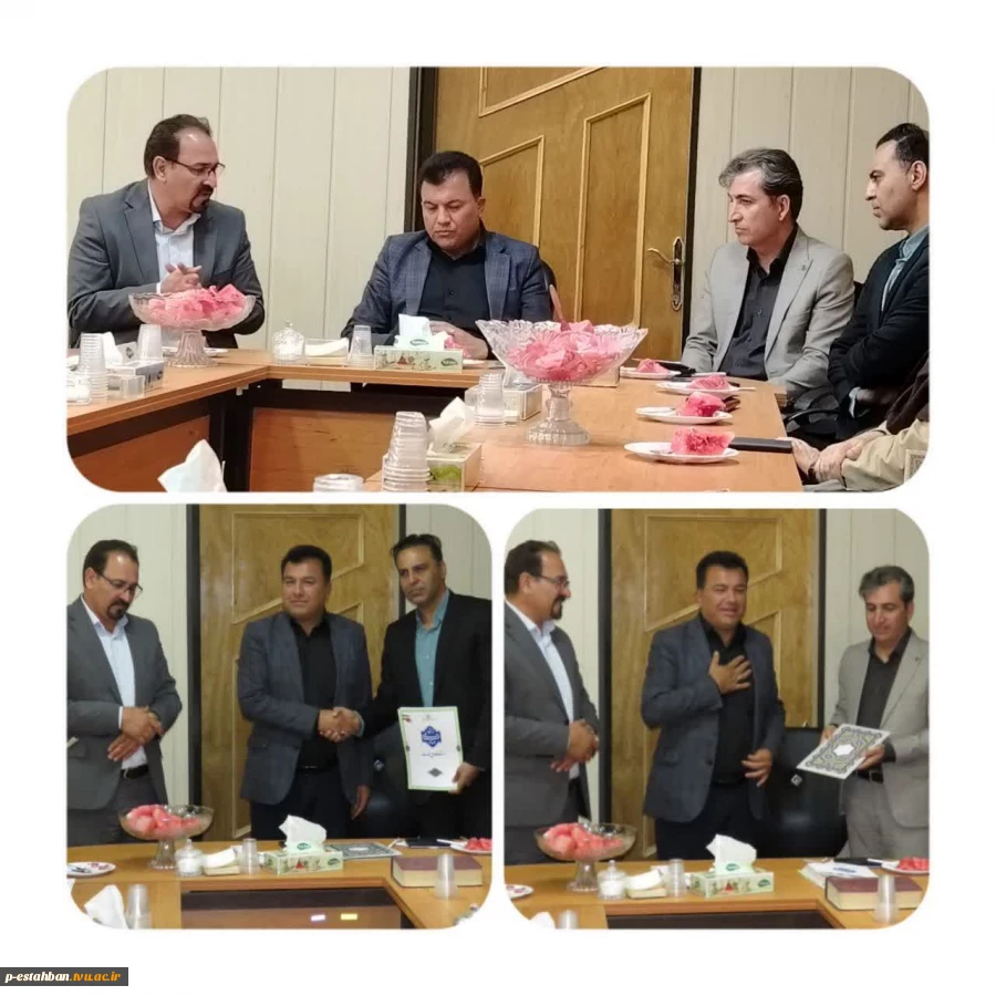 برگزاری مراسم تودیع و معارفه رییس آموزشکده ملی و مهارت مرکز پسران استهبان  2